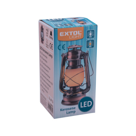 petrolejka LED, bílé světlo/plamen 43403