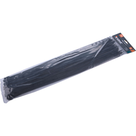 pásky stahovací na kabely černé, 500x4,8mm, 100ks, nylon PA66 8856168