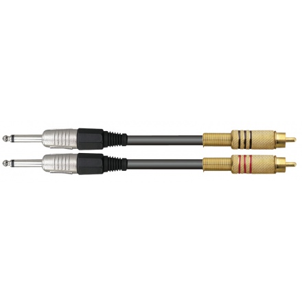 DEXON Signálový kabel 2x Cinch (RCA) / 2x Jack 6,3, 121016