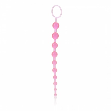 Růžové anální kuličky - X-10 beads, Černá, 05004880000