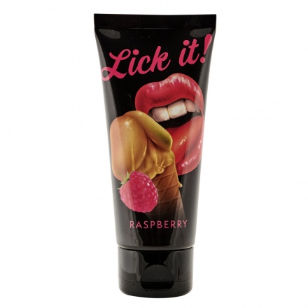 Lubrikační gel s příchutí malin Lick-it 100ml, 06223110000