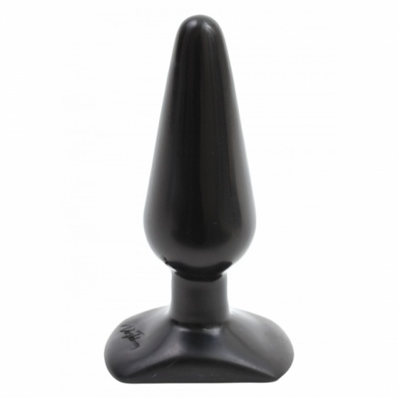 Černý anální kolík Butt Plug Smooth M, 3000003091