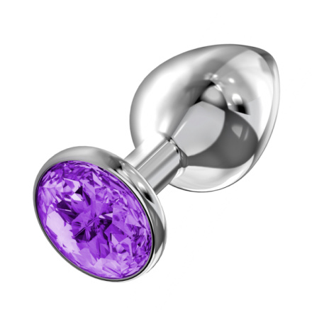 Anální kolík Lola Games Diamond Sparkle Large fialový, transparentní, 401001