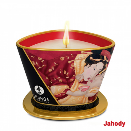 Shunga - Massage Candle Strawberry, E25761