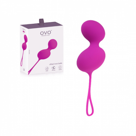 Venušiny kuličky OVO L3 LOVE BALL FUCHSIA, OVOL3PUR