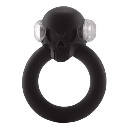 Vibrační erekční kroužek Shadow Skull Black, SLI163BLK