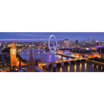 RAVENSBURGER Panoramatické puzzle Noční Londýn 1000 dílků 110093