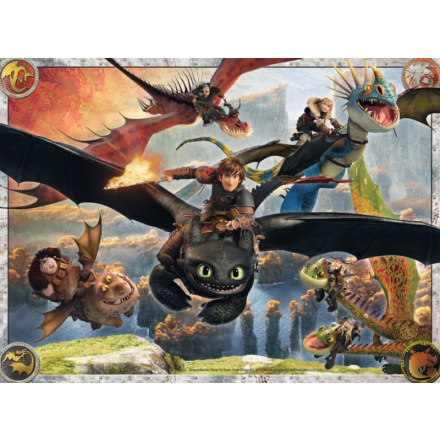 RAVENSBURGER Puzzle Jak vycvičit draka: Dobří draci XXL 150 dílků 110135