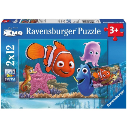 RAVENSBURGER Puzzle Hledá se Nemo 2x12 dílků 111961