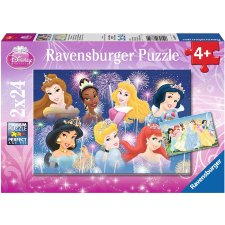 RAVENSBURGER Puzzle Krásné princezny 2x24 dílků 111998