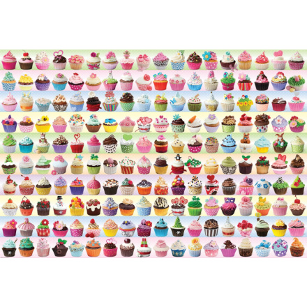 EUROGRAPHICS Puzzle Barevné dortíky (Cupcakes) 2000 dílků 115456