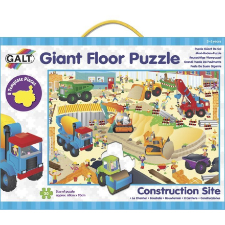 GALT Obří podlahové puzzle Staveniště 30 dílků 115650