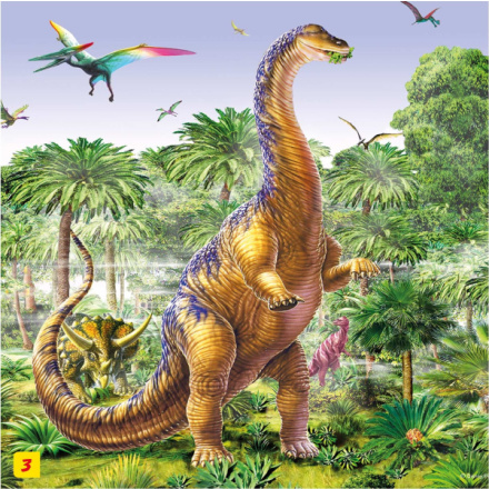 Puzzle s figurkou dinosaura: Brachiosaurus 60 dílků 115845