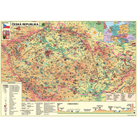 DINO Puzzle Mapa České republiky 500 dílků 116320