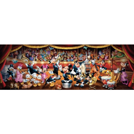 CLEMENTONI Panoramatické puzzle Disney orchestr 1000 dílků 116982