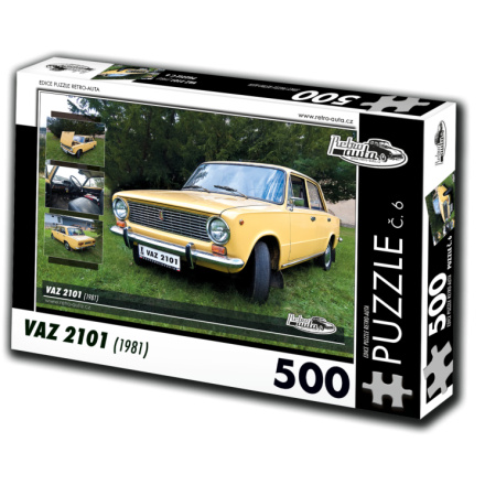 RETRO-AUTA Puzzle č. 6 VAZ 2101 (1981) 500 dílků 117425