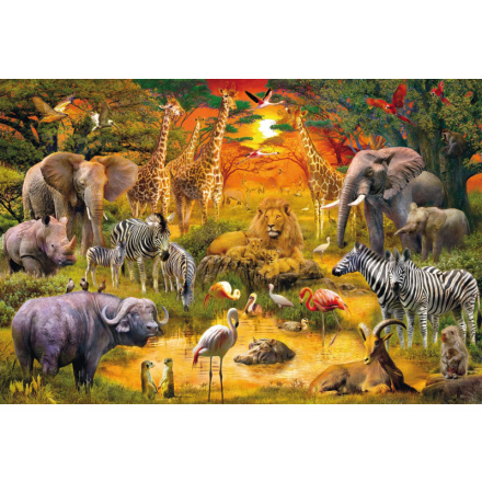 SCHMIDT Puzzle Africká zvířata 150 dílků 118444