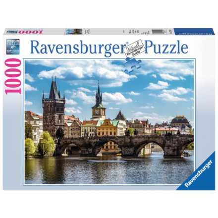 RAVENSBURGER Puzzle Pohled na Karlův most, Praha 1000 dílků 118497