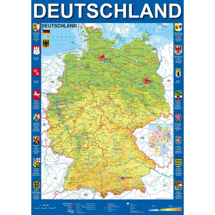 SCHMIDT Puzzle Mapa Německa 1000 dílků 118655