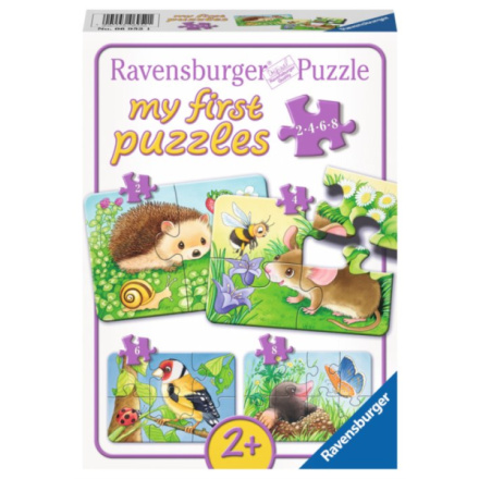 RAVENSBURGER Moje první puzzle Zvířátka v zahradě 4v1 (2,4,6,8 dílků) 119073