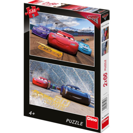 DINO Puzzle Auta 3, 2x66 dílků 119463