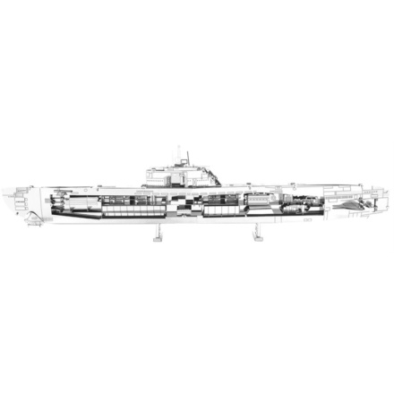 METAL EARTH 3D puzzle Německá ponorka typ XXI 120063