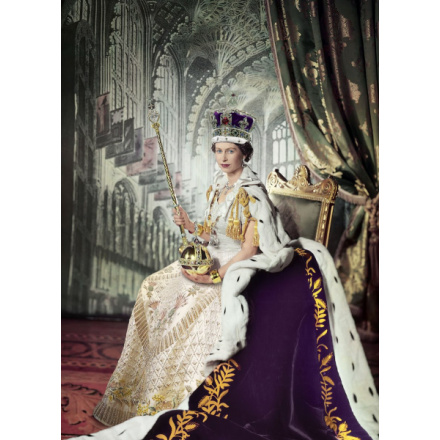 EUROGRAPHICS Puzzle Královna Alžběta II. 1000 dílků 120191