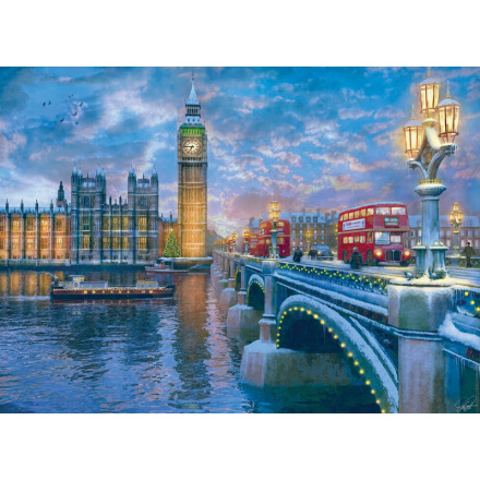 EUROGRAPHICS Puzzle Štědrý večer v Londýně 1000 dílků 120248