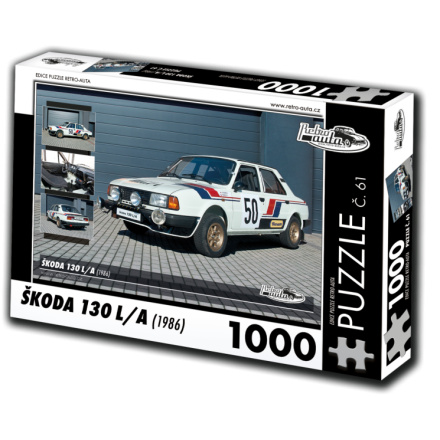 RETRO-AUTA Puzzle č. 61 Škoda 130 L,A (1986) 1000 dílků 120397