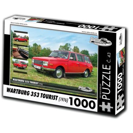 RETRO-AUTA Puzzle č. 43 Wartburg 353 Tourist (1976) 1000 dílků 120401