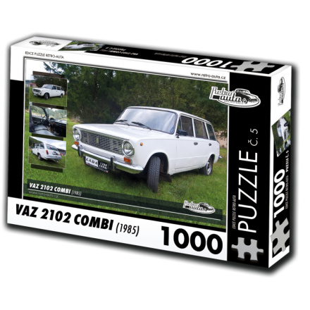 RETRO-AUTA Puzzle č. 5 VAZ 2102 Combi (1985) 1000 dílků 120405