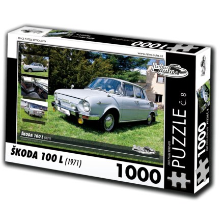 RETRO-AUTA Puzzle č. 8 Škoda 100 L (1971) 1000 dílků 120408