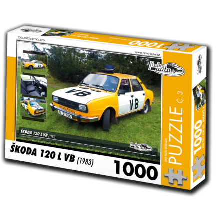 RETRO-AUTA Puzzle č. 3 Škoda 120 L VB (1983) 1000 dílků 120412