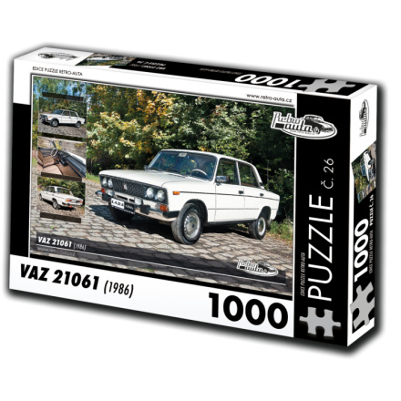 RETRO-AUTA Puzzle č. 26 Vaz 21061 (1986) 1000 dílků 120419