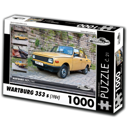 RETRO-AUTA Puzzle č. 21 Wartburg 353 s (1984) 1000 dílků 120421