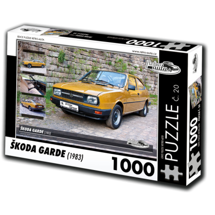 RETRO-AUTA Puzzle č. 20 Škoda Garde (1983) 1000 dílků 120424