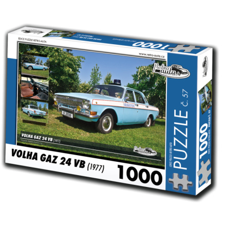 RETRO-AUTA Puzzle č. 57 Volha Gaz 24 VB (1977) 1000 dílků 120457