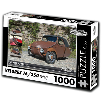 RETRO-AUTA Puzzle č. 55 Velorex 16,350 (1967) 1000 dílků 120465