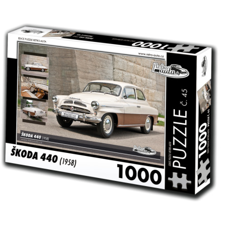 RETRO-AUTA Puzzle č. 45 Škoda 440 (1958) 1000 dílků 120476