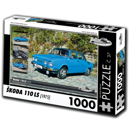 RETRO-AUTA Puzzle č. 37 Škoda 110 LS (1975) 1000 dílků 120483