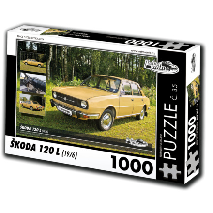 RETRO-AUTA Puzzle č. 35 Škoda 120 L (1976) 1000 dílků 120485