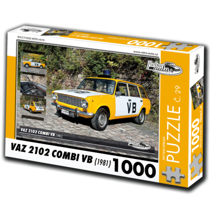 RETRO-AUTA Puzzle č. 29 Vaz 2102 Combi VB (1981) 1000 dílků 120498