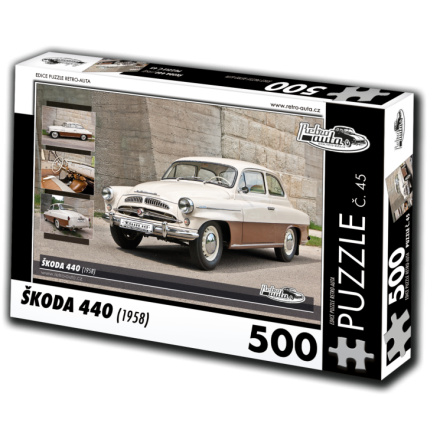 RETRO-AUTA Puzzle č. 45 Škoda 440 (1958) 500 dílků 120509