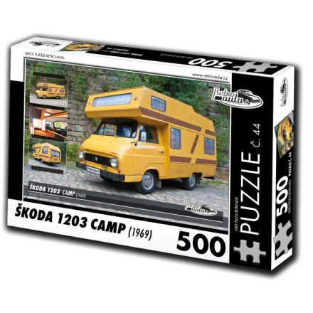 RETRO-AUTA Puzzle č. 44 Škoda 1203 Camp (1969) 500 dílků 120510