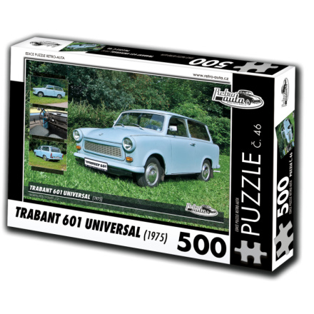 RETRO-AUTA Puzzle č. 46 Trabant 601 Universal (1975) 500 dílků 120516