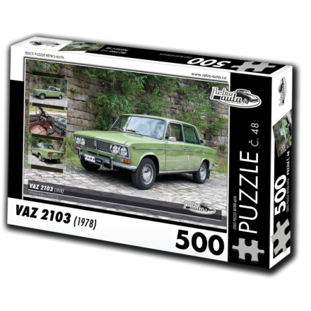 RETRO-AUTA Puzzle č. 48 Vaz 2103 (1978) 500 dílků 120519