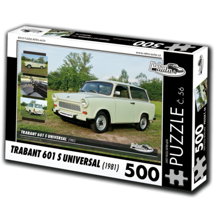 RETRO-AUTA Puzzle č. 56 Trabant 601 S Universal (1981) 500 dílků 120530
