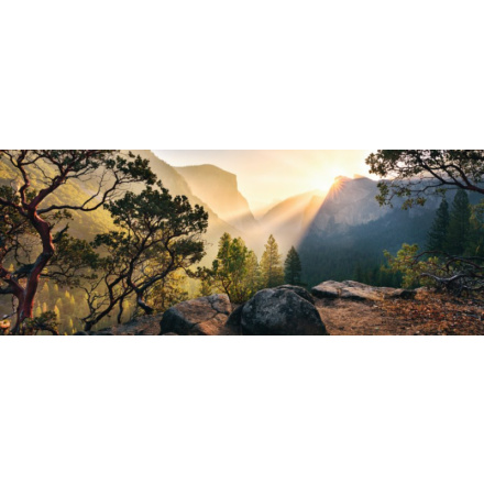 RAVENSBURGER Panoramatické puzzle Yosemitský národní park, Kalifornie 1000 dílků 120582