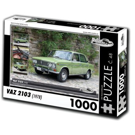 RETRO-AUTA Puzzle č. 48 Vaz 2103 (1978) 1000 dílků 120790