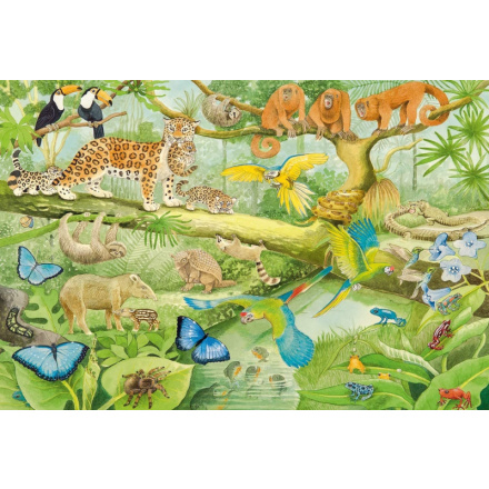 SCHMIDT Puzzle Zvířata v džungli 100 dílků 120800